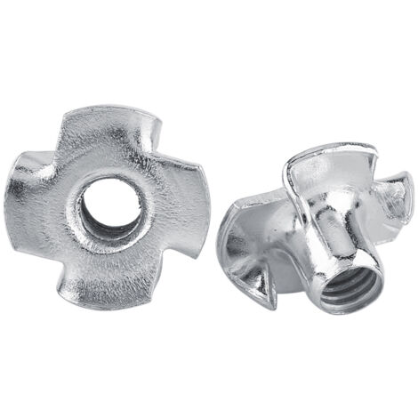 Écrous en T acier carbone M8 - Lot de 30 pour menuiserie
