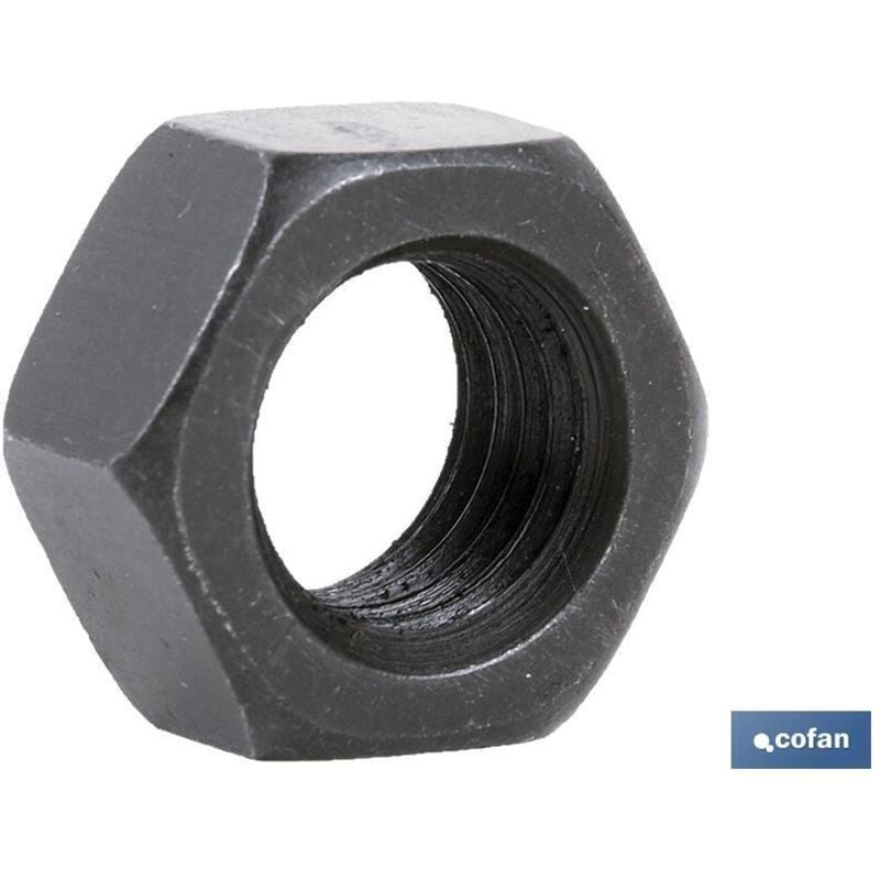 Cofan - DIN-934 C-6 whitworth 2 n Écrou hexagonal C.6 Whitworth Noir