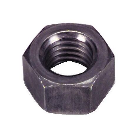 Écrous hexagonaux Hu acier brut classe 8, diamètre 20 mm, boîte de 25 écrous