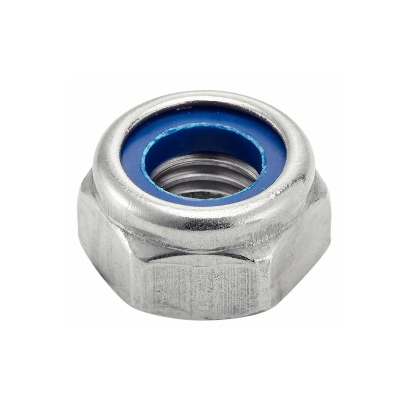 Crou hexagonal frein indésserrable avec bague nylon inox A2 din 985 M16 boîte de 50 Acton 6260216
