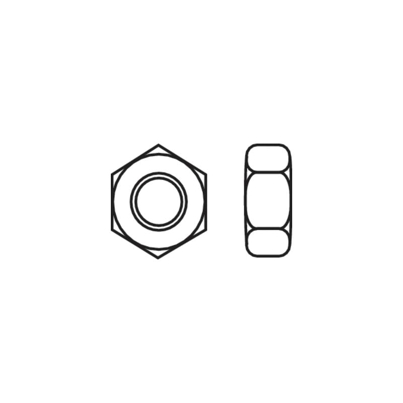 Toolcraft - crous hexagonaux 888115 din 934 A1 M2.5 10 pc(s)