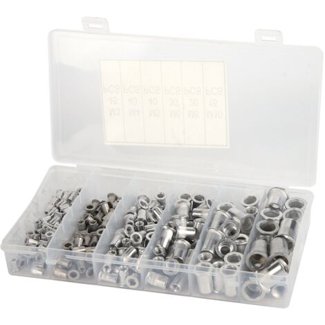 Ecrue Nutsert Rivetnut Insertion 190Pcs Rivet Nut Set Fixation Automobile Décorations Structure