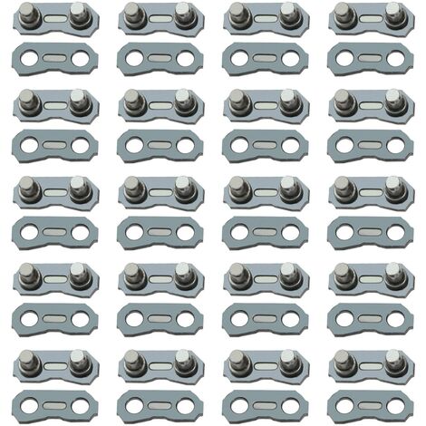 ECSiNG 20 set di maglie a catena per motosega cinghia preimpostata di riparazione della maglia, compatibile con catena di calibro 325 1,5 mm, adatta per catene da 62 a 86 maglie