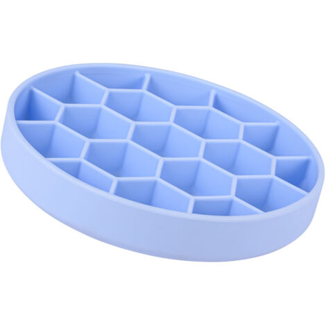 Ecuelle anti-glouton L ø 21 cm  silicone ventouse bleu  pour chien - zolux