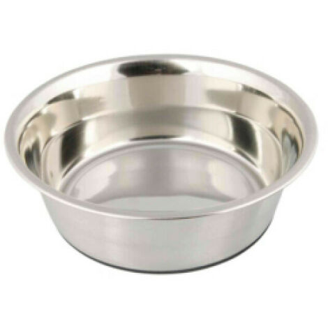 Ecuelle en acier inox anti-dérapante Trixie pour chiens Contenance 1,7 litres Diamètre 21 cm