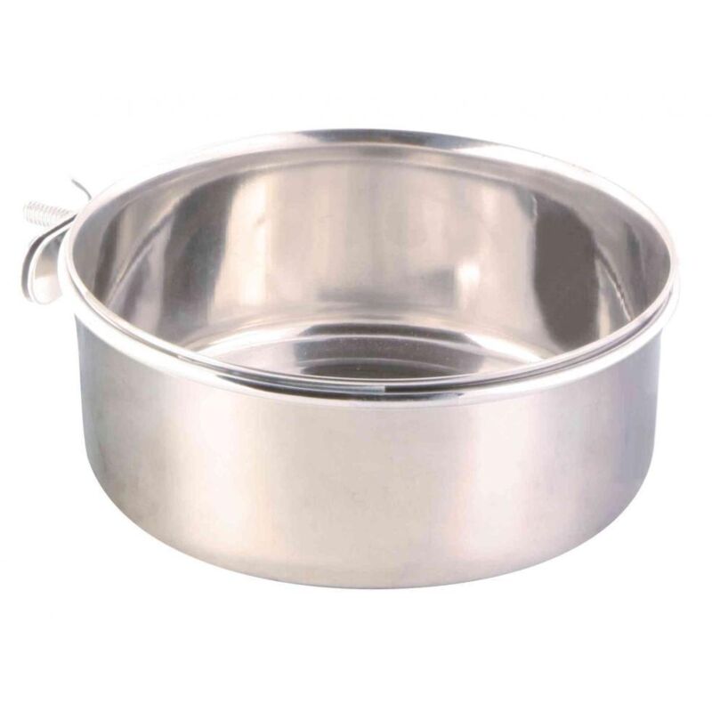 Gamelle, inox + support à suspendre, fixation vis 900 ml/ø 14 cm