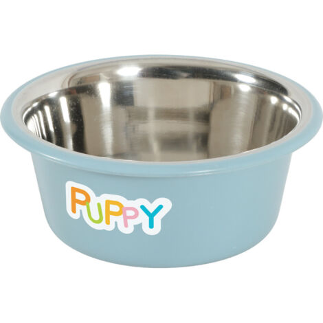 Ecuelle inox PUPPY ø 16.5 cm  couleur bleu pour chien - zolux