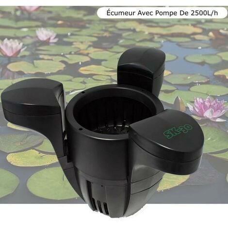 Écumeur Pour Bassins De Jardin Et Piscine Avec Pompe 2500 l/h