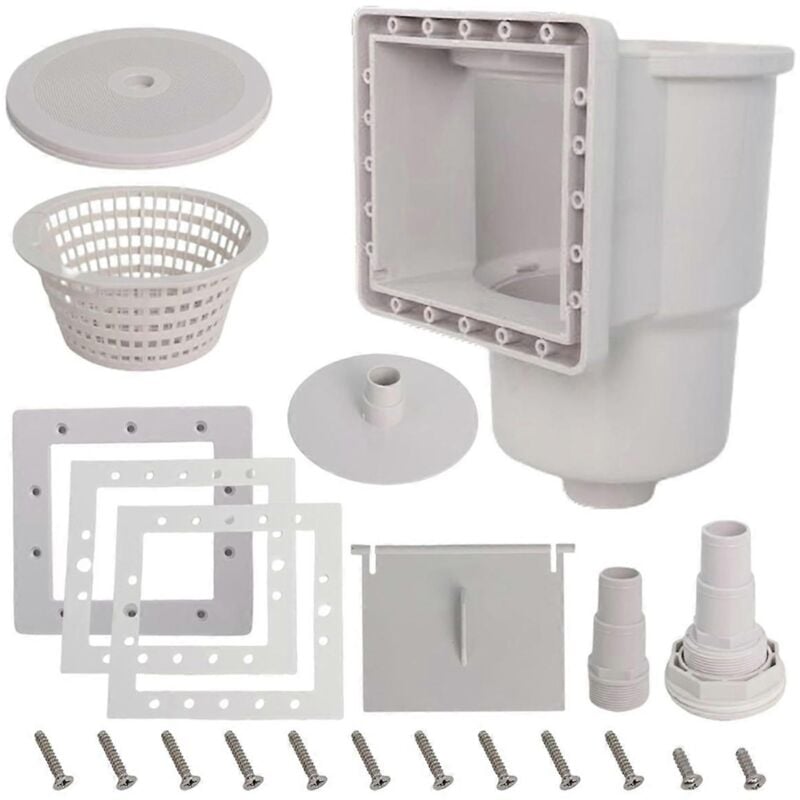 Alovez - cumoire de piscine hors sol, écumoire traversante avec accessoire, ouverture de 15 cm, SP1091LX