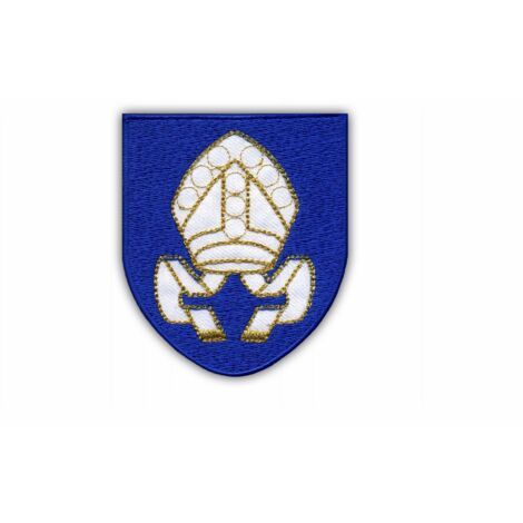 Écusson brodé avec les armoiries de la ville de Tarczyna - Support magnétique