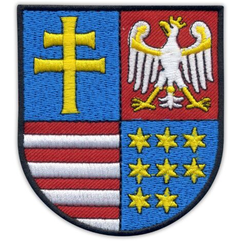 Écusson brodé des armoiries de la voïvodie de Sainte-Croix - nouvelle version - à coudre