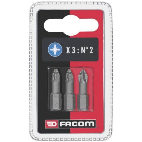 ED10T - Jeux de 3 embouts High Perf' série 1 pour vis Pozidriv® - ED103T.J3 - Facom