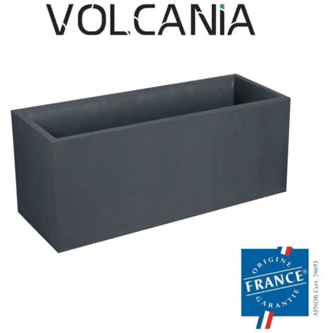 EDA Bac jardiniere Volcania 100 x 40 x 40 cm - 97,6 L - Gris anthracite