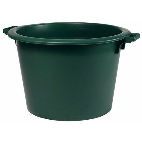 EDA – Baquet rond en plastique 110L vert – Diamètre 700mm – Hauteur 440mm – Résistant pour stockage eau et matériaux jardinage