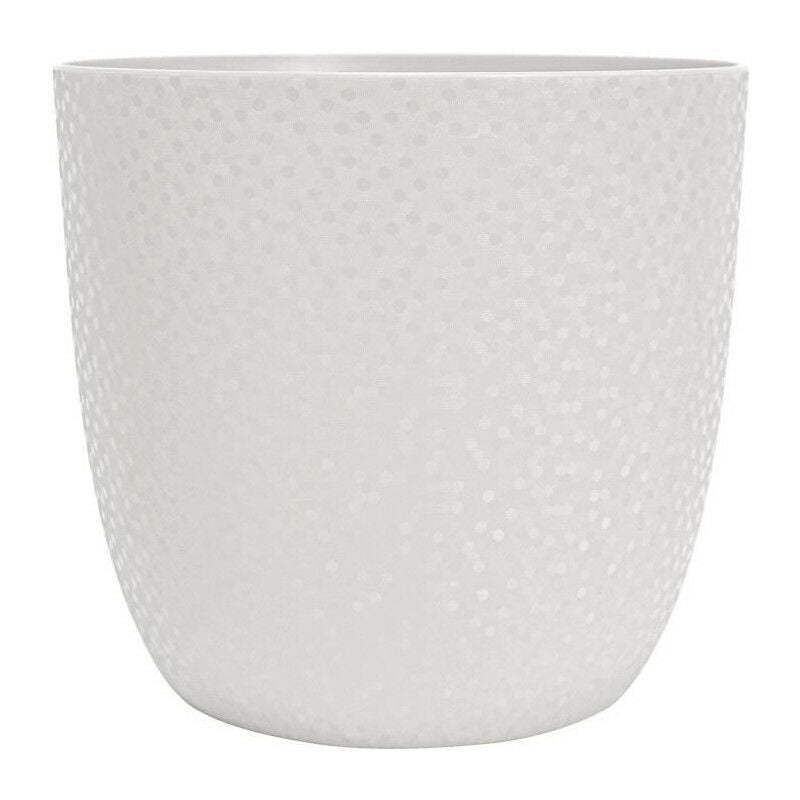 EDA - Cache-pot opale ø 29,5 cm - Volume 14,8 l - Blanc ivoire