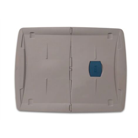 EDA - Coffret de rangement sous lit - Plastique translucide - 2.5 kg - EAN 8090816510192 - Couvercle à ouverture bilatérale avec loquet et 4 roues - Voir photos pour détails