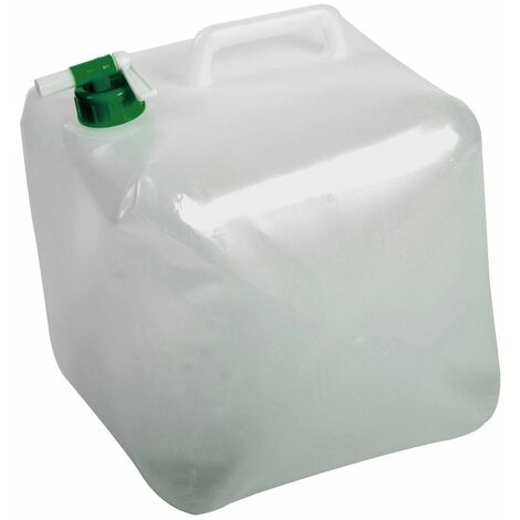 EDA – Jerrican alimentaire 15L pliable avec robinet – Plastique résistant – Rangement compact 6 cm – Certifié contact alimentaire