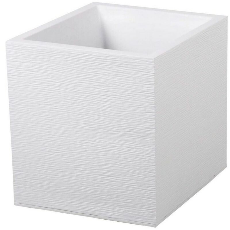 Eda Plastique Box De Quadratischer Blumenkasten Graphit Up -- 21 L - 29, 5 X 29, 5 X 29, 5 X 29, 5 Cm - Anthrazitgrau