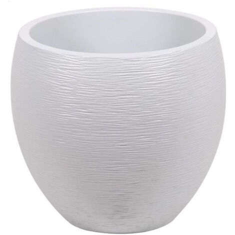 EDA Maceta redonda Graphit O50cm - Capacidad 46L - Blanco ceruse