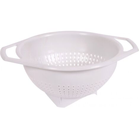 EDA - Passoire plastique 2.5L à pied blanc cérusé