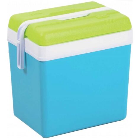 EDA PLASTIQUE Glaciere Promotion - Conservation au frais 11H - Bleu turquoise et vert anis - 24 L