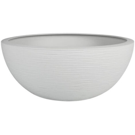 EDA PLASTIQUE - Maceta vasca GraphitUp O 40 - 14,9L - Blanco ceruse