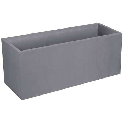 EDA plastiche Vaso Quadrato Volcania Grigio Antracite EDA plastiche Vaso Quadrato Volcania Grigio Antracite