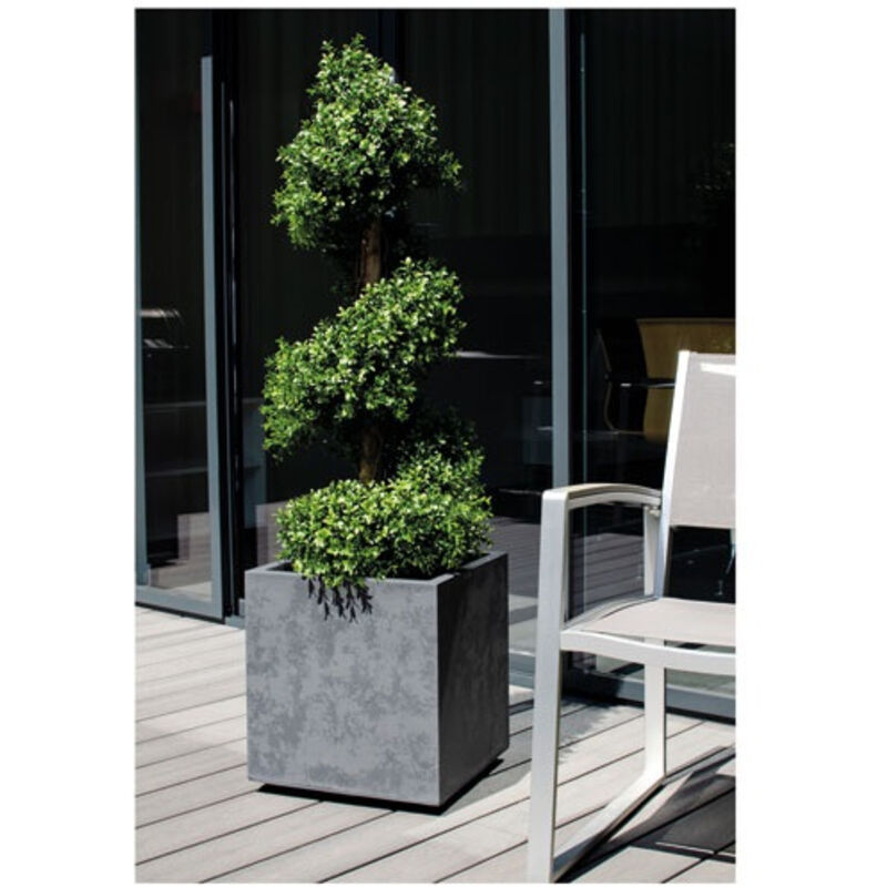 Restposten: EDA Pflanzgefäß BASALT, doppelwandig, 395 mm,