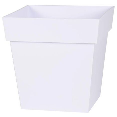 EDA Pot carré Toscane - 50 cm - 87 L - Rouge