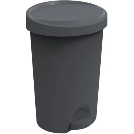 EDA - Poubelle à Pédale Stepy 45l Anthracite 40.9 x 35.1 x 60.4 cm