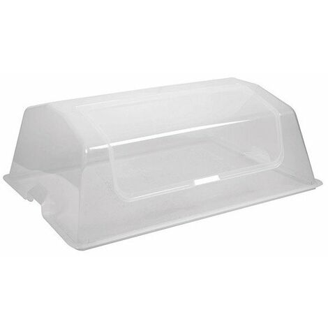 EDA – Couvercle pour serre à tomates 74,8 x 54,8 x 26,5 cm – Plastique transparent – Ouverture latérale pour arrosage facile - MAX 85 L