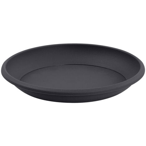 EDA – Soucoupe universelle Ø38 cm en polypropylène gris anthracite – Compatible avec pot Ø50 cm – Solution esthétique et durable