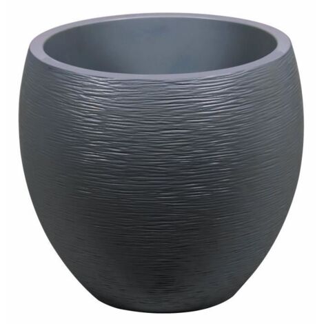 EDA Vaso rotondo Graphit Ø50cm - Capacità 46L - Grigio antracite