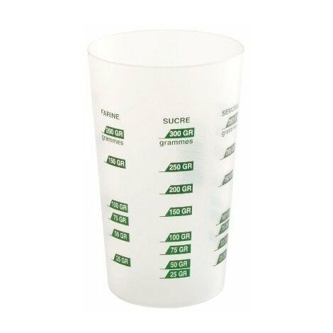 Eda Verre doseur transparent 0,4 L plastique pratique