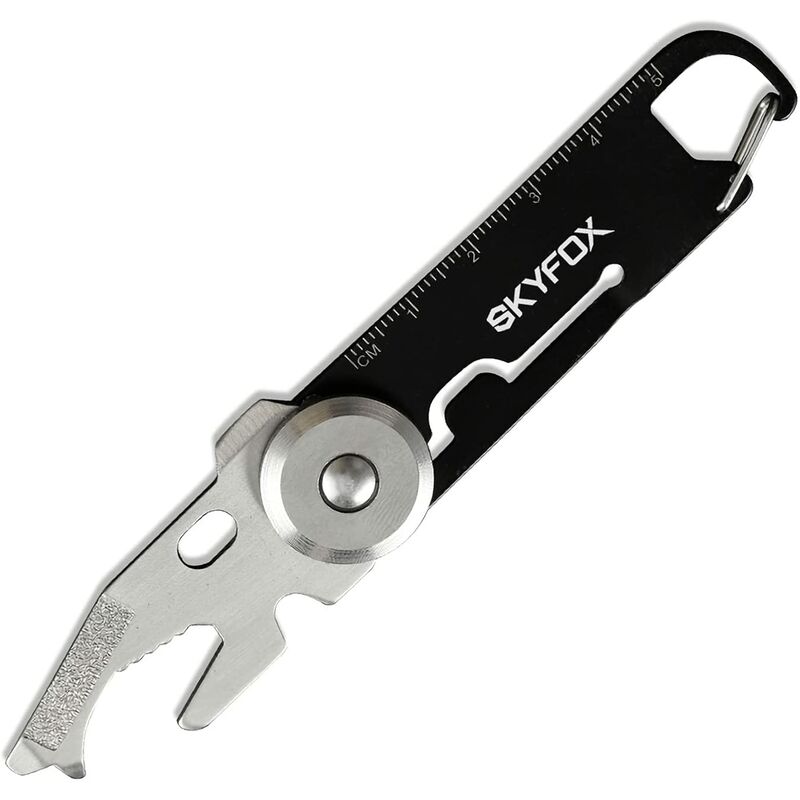 Edc Multitools Moschettone Portachiavi, 10 in 1
