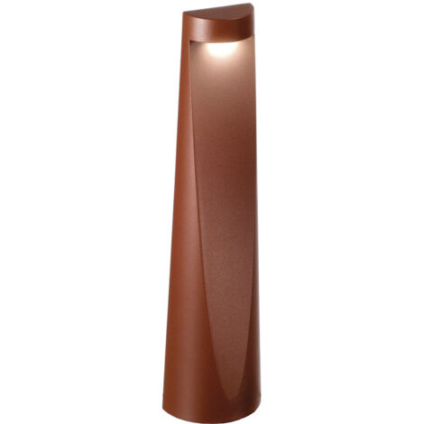 EDDIE Bollard Paletto LED 7W 50° IP65 4000K 833lm Struttura in Alluminio Pressofuso Verniciato Marrone - Rossini Illuminazione