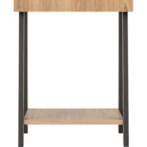 Eddie Side Table - L45 x W60 x H55 cm - Grey/Sonoma Effect