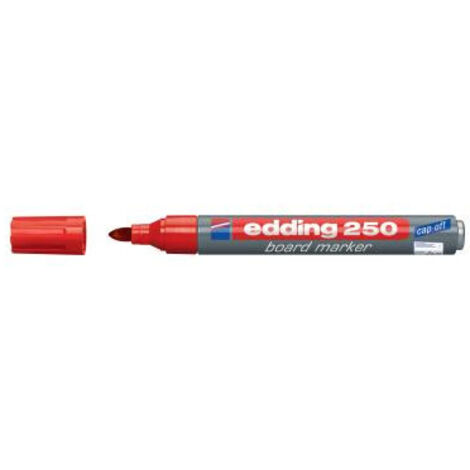 Edding 250 marcador 1 pieza(s) Punta redonda Rojo