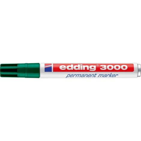 Edding 3000 4-3000004 Permanentmarker Grün wasserfest: Ja