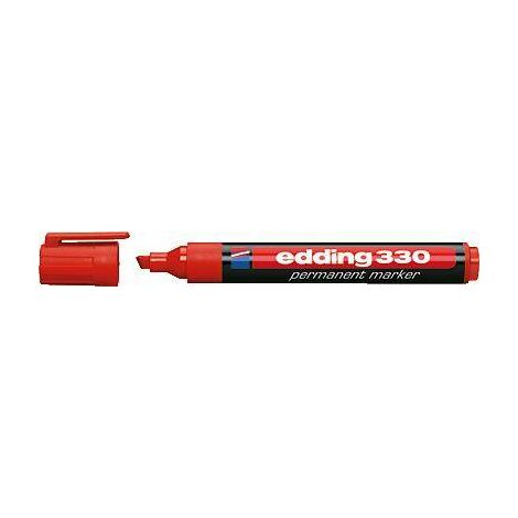 Edding 330 4-330002 Marqueur permanent rouge résiste à l'eau: oui S52846