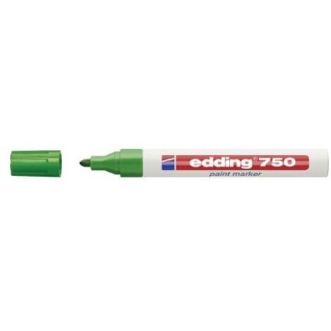 Edding 4-750004 Marqueur N°4 peinture Vert - pointe de 2 à 4mm - compatible sur Verre, Métal, Plastique, Bois