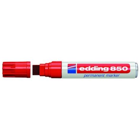 Edding 4-850 002 marqueur indélébile Pointe biseautée Rouge 5 pièce(s)