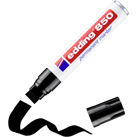 Edding  4-850-1-4001 Permanentmarker Schwarz wasserfest: Ja