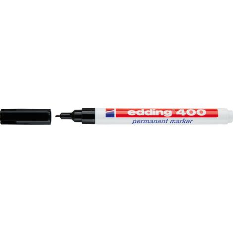 Edding 400 4-400001 Permanentmarker Schwarz wasserfest: Ja