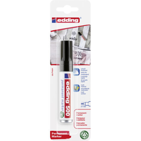 edding 500 permanent marker schwarz 2 - 7 mm Marker