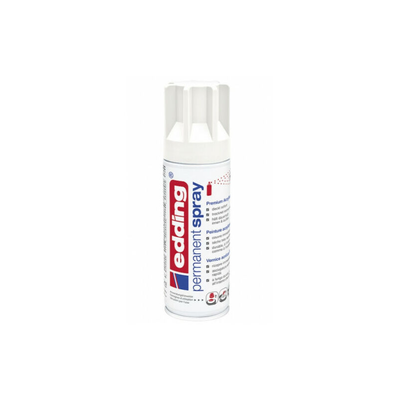 Image of 5200 vernice acrilica bianco bomboletta spray 200 ml - Edding