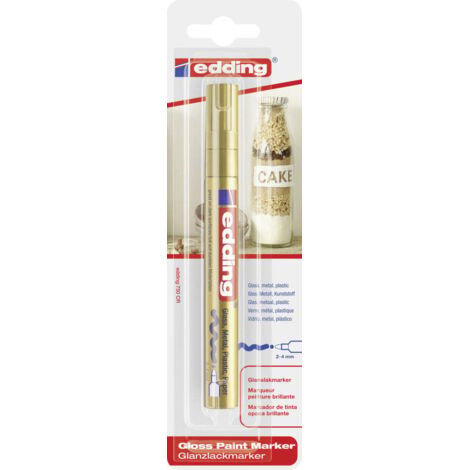 edding 750 gloss paint marker gold 2 - 4 mm Pinsel & Stifte
