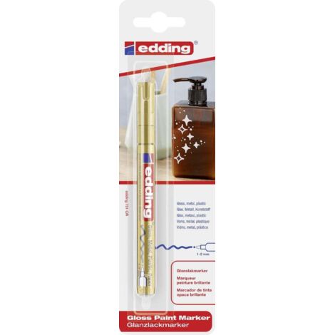 edding 751 gloss paint marker gold 1 - 2 mm Marker