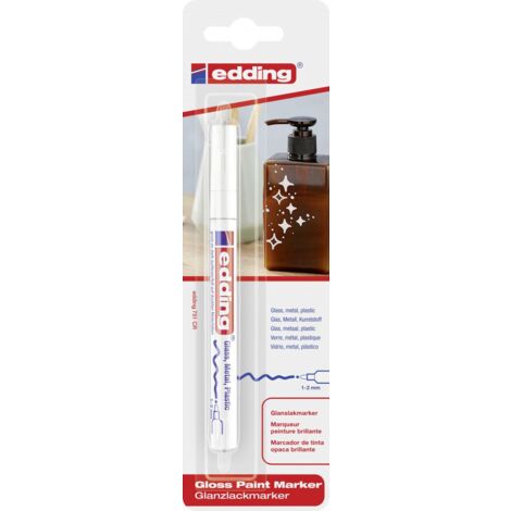 edding 751 gloss paint marker weiß 1 - 2 mm Marker