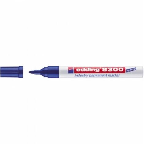 Edding 8300 industry permanent marker 4-8300003 Permanentmarker Blau wasserfest: Ja
